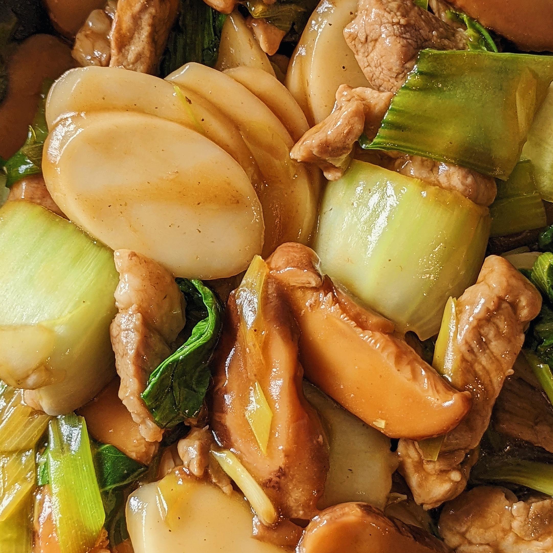 shanghai stir-fried rice cakes (上海炒年糕)