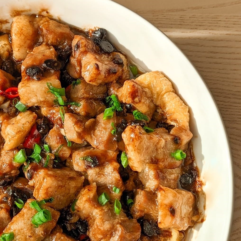 Cantonese Steamed Pork Belly in Black Bean Sauce