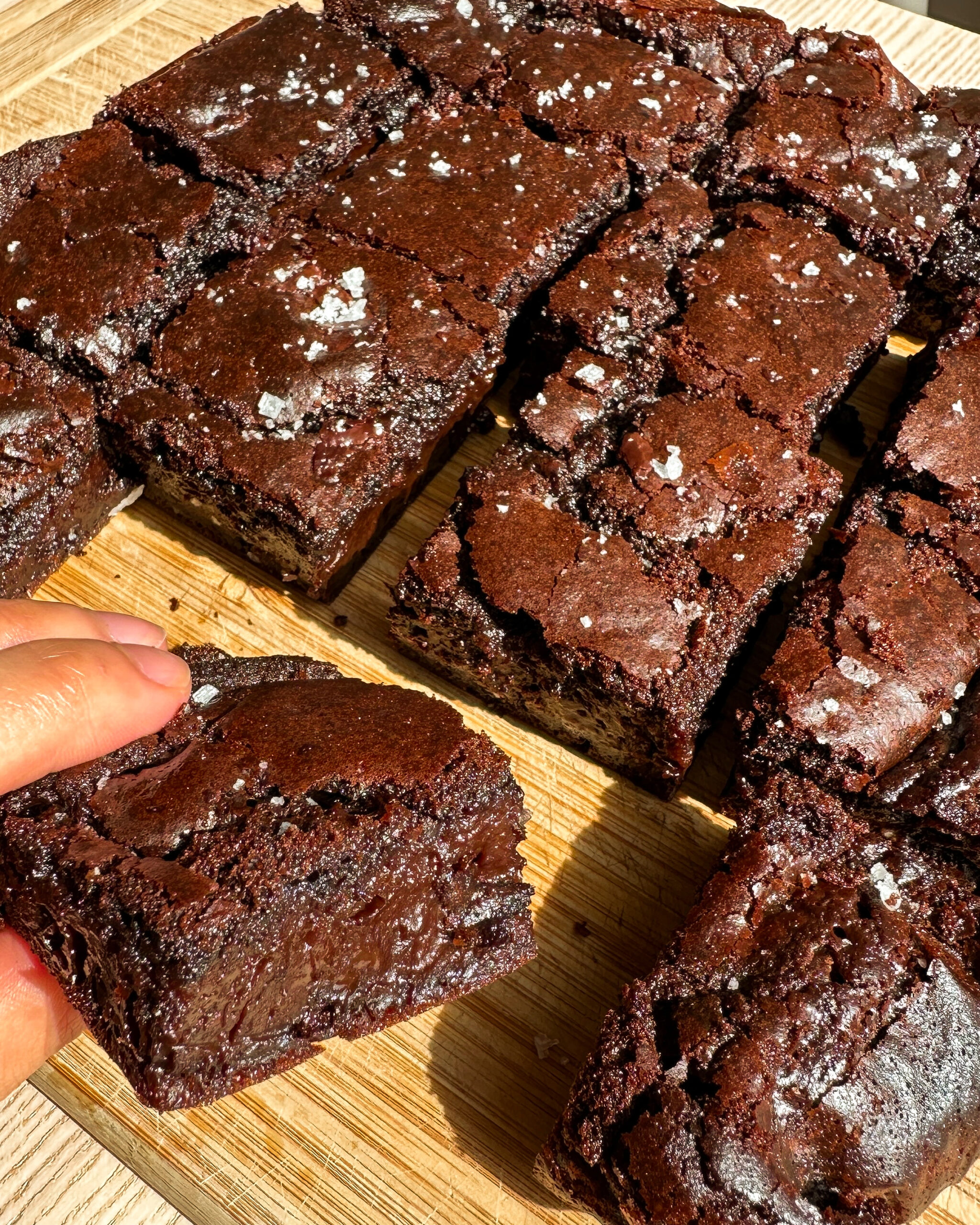 Espresso Mochi Brownies