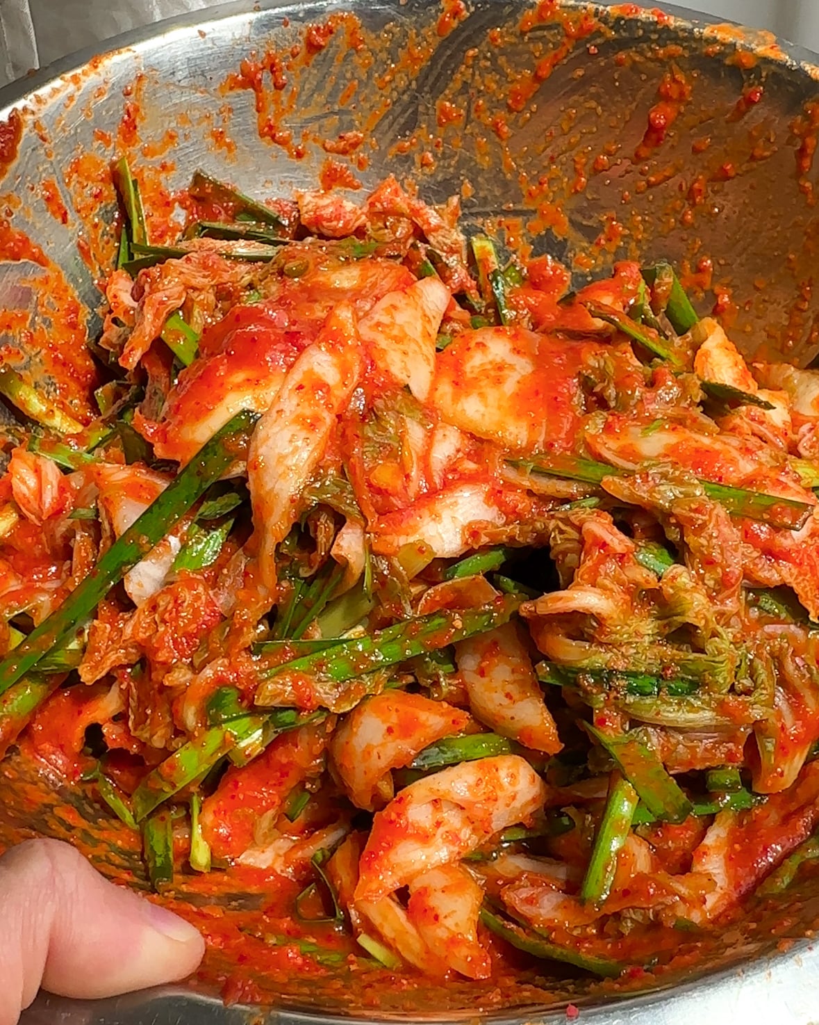 Homemade Napa Cabbage Kimchi